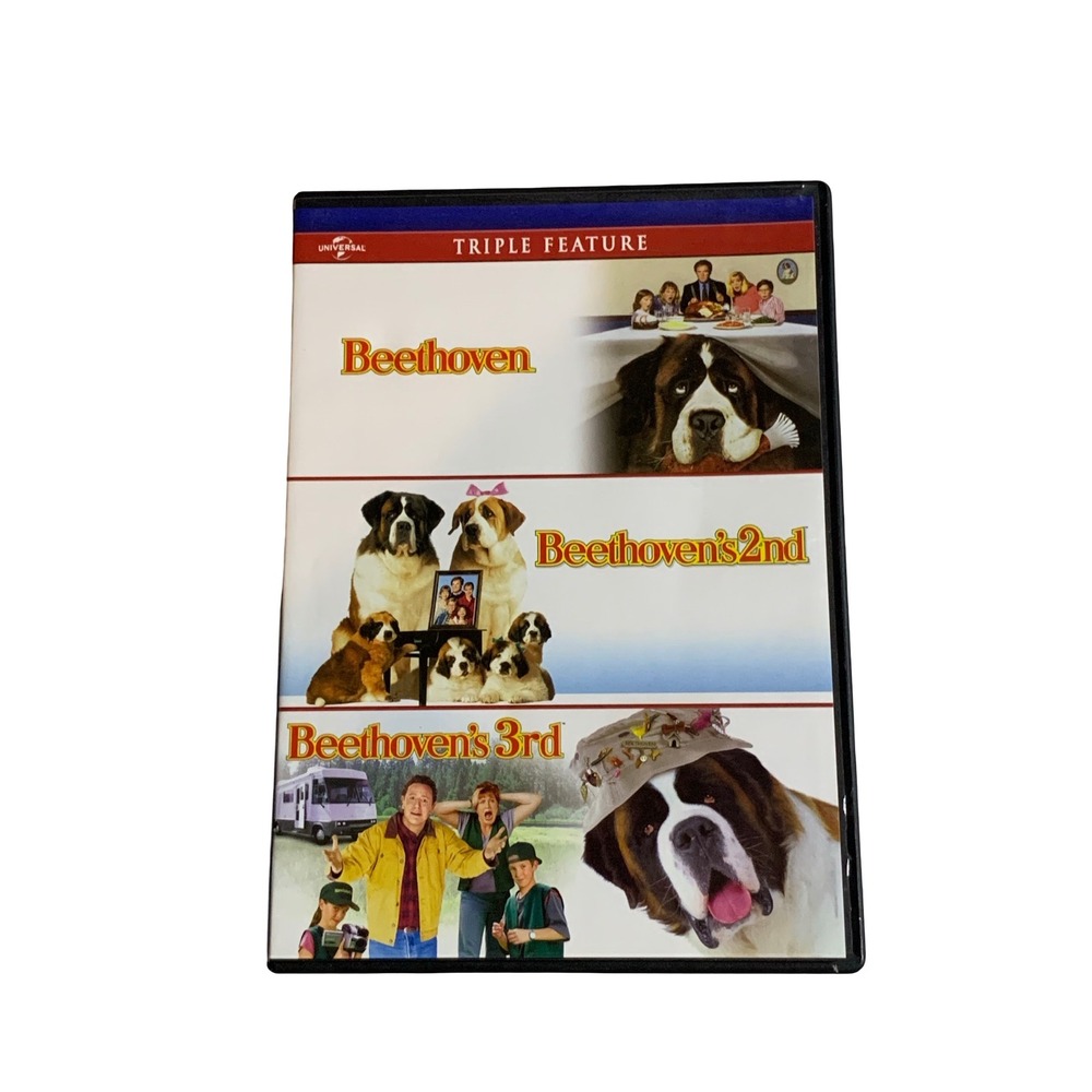 Beethoven Triple Feature DVD 3-Movie Collection Beethoven 1 2 & 3 Universal